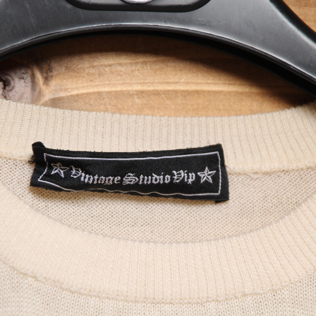 Vintage Studio Vip Maglione Crema Taglia S Uomo