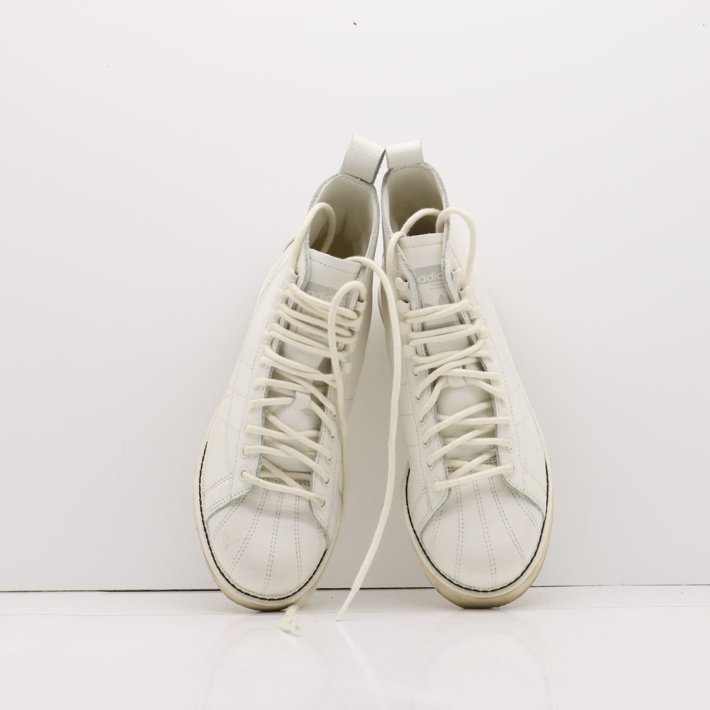 Adidas Superstar Boot Alte Bianco Eur 38 Donna