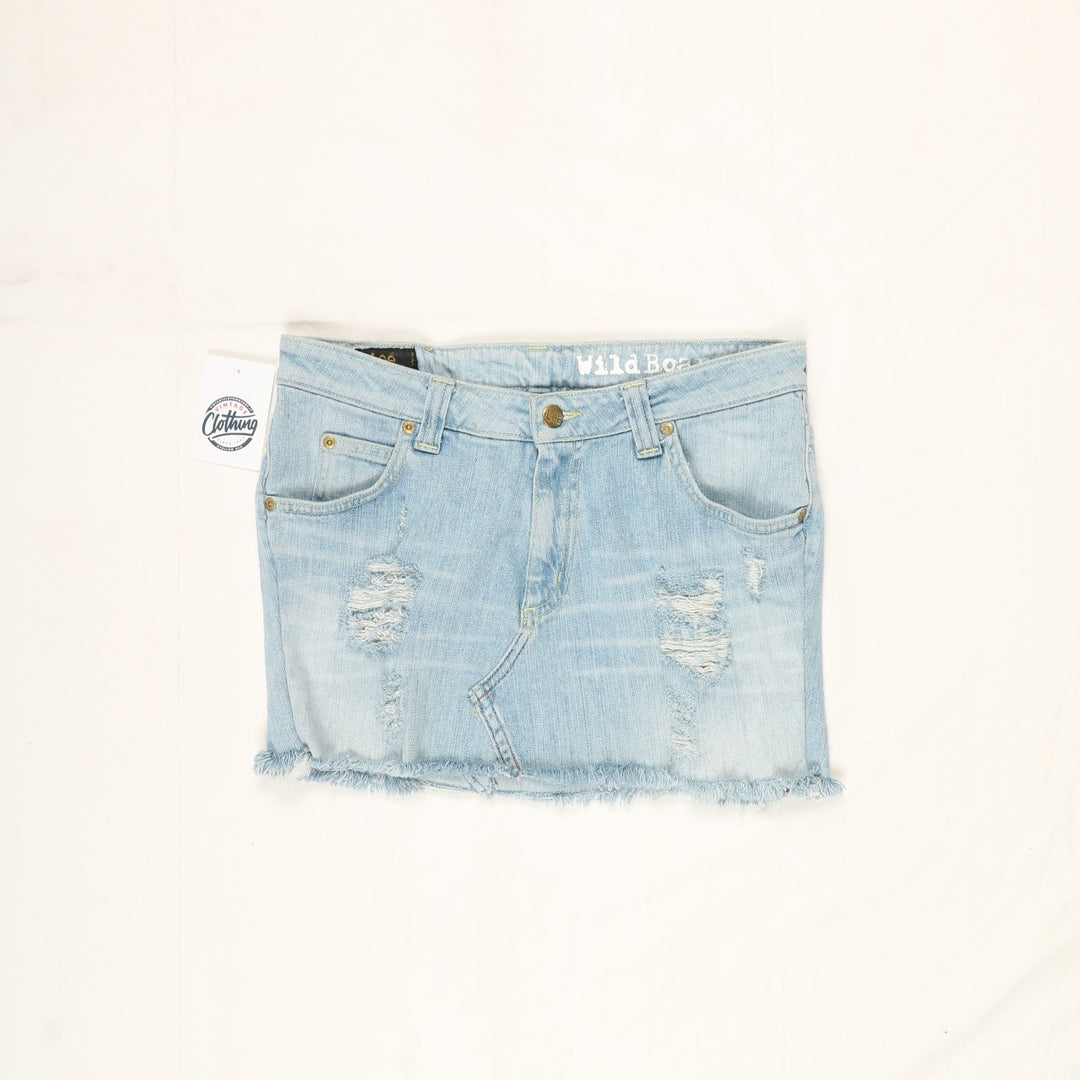 Lee Minigonna di Jeans Denim Vintage Donna