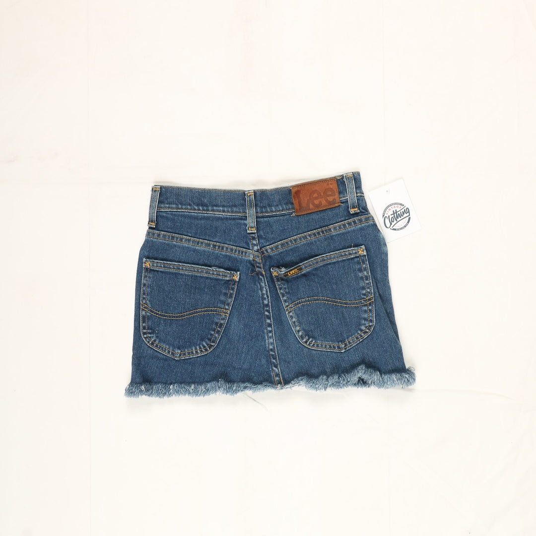 Lee Minigonna di Jeans Denim Taglia W28 Vintage Donna