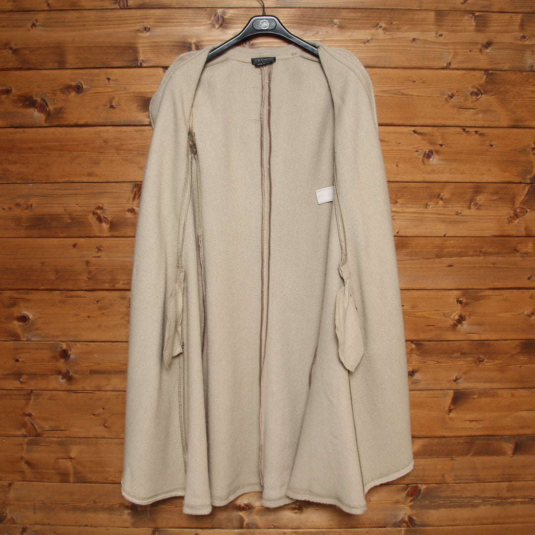 Giorgio Armani Cappotto Vintage Beige Taglia 42 Donna