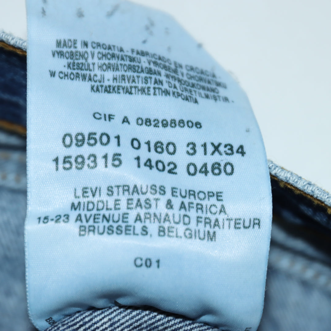 Levi's 501 Selvedge Denim W31 L34 Unisex cimosa