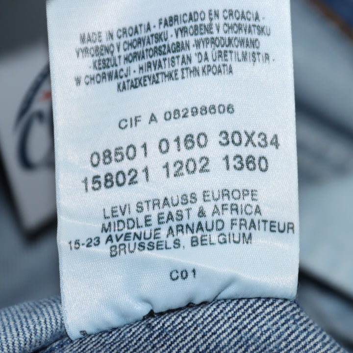 Levi's 501 Selvedge Denim W30 L34 Unisex