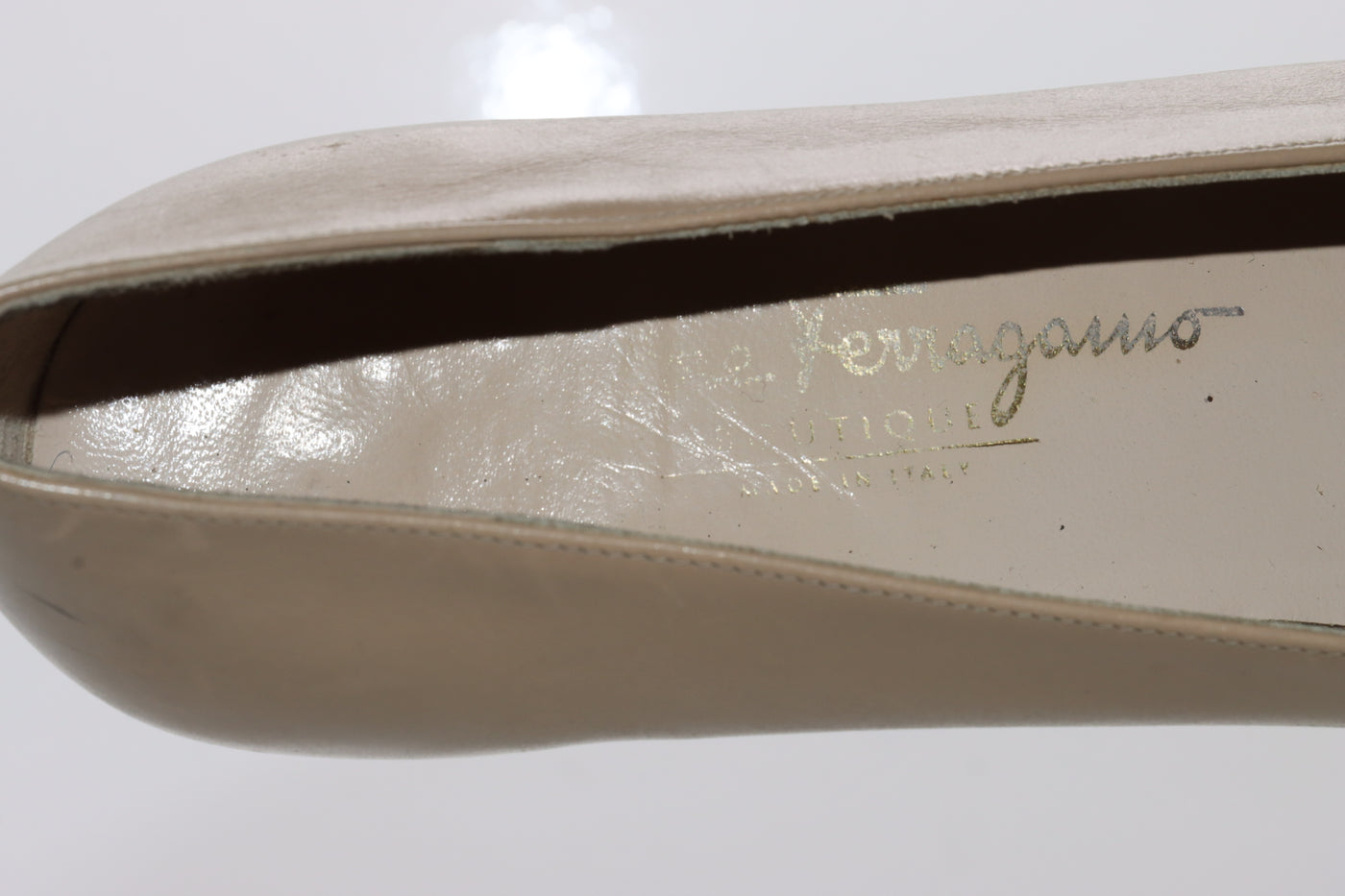 Salvatore Ferragamo Ballerine Basse Beige Eur 38 Donna