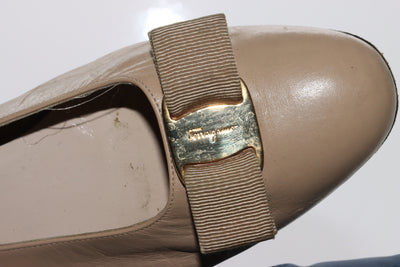 Salvatore Ferragamo Ballerine Basse Beige Eur 38 Donna