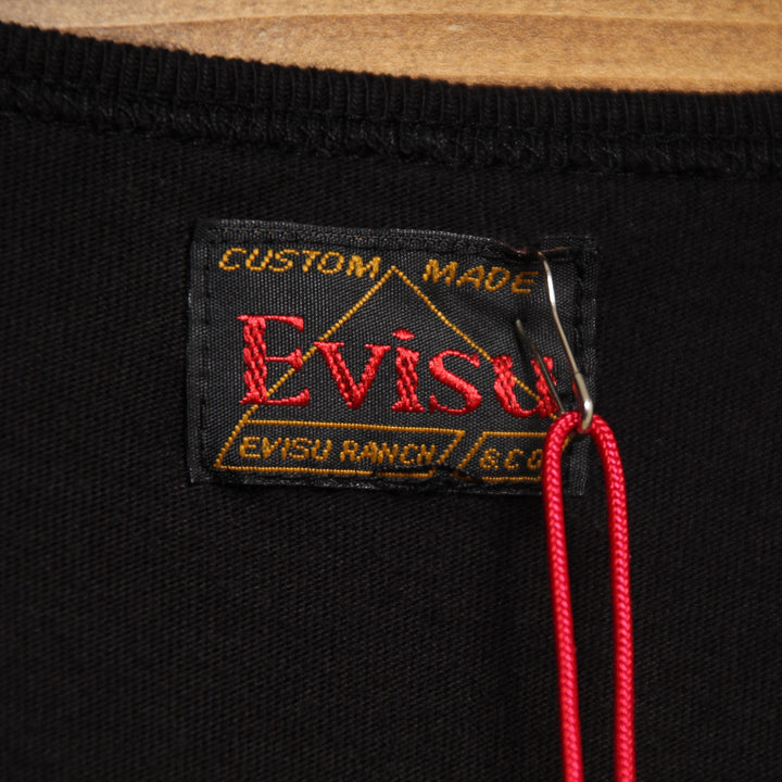 Evisu Maglia Nero Taglia XS Donna Deadstock w/Tags