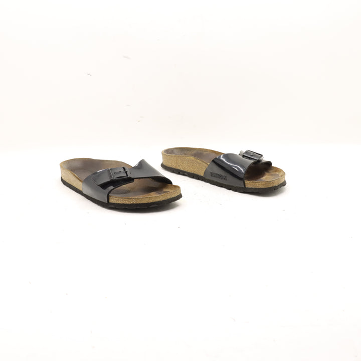 Birkenstock Madrid Birko Flor Sandalo Nero EU 39 Donna