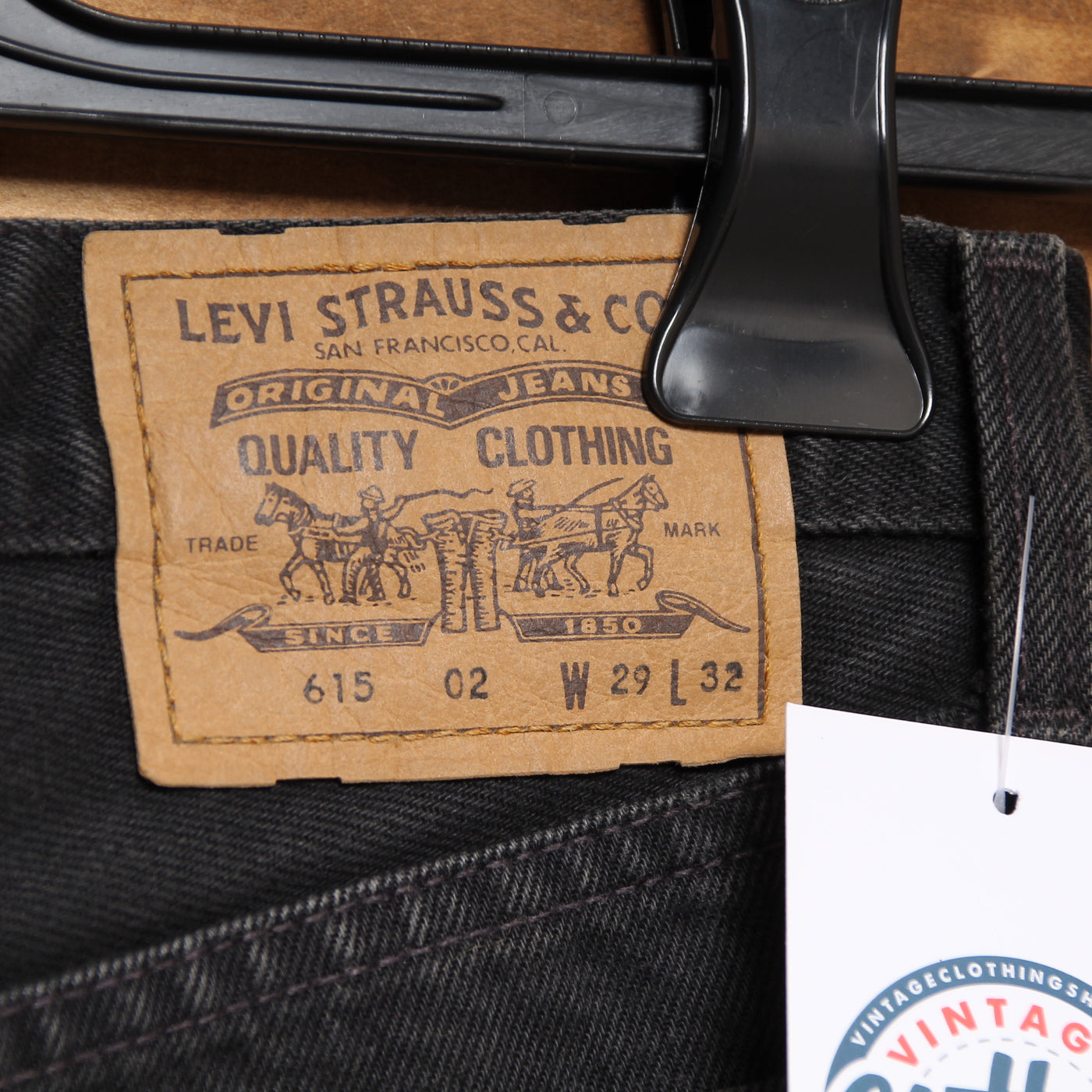 Levi's Orange Tab Gonna Nero W29 Donna Deadstock w/Tags