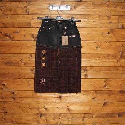 Levi's Orange Tab Gonna Nero W29 Donna Deadstock w/Tags