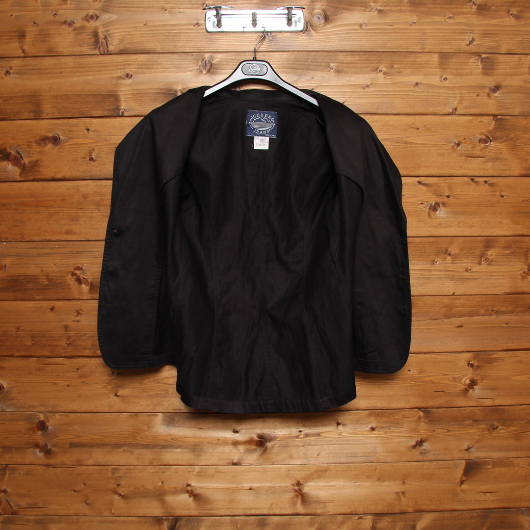 Iceberg Jeans Giacca Nera Taglia 44 Donna