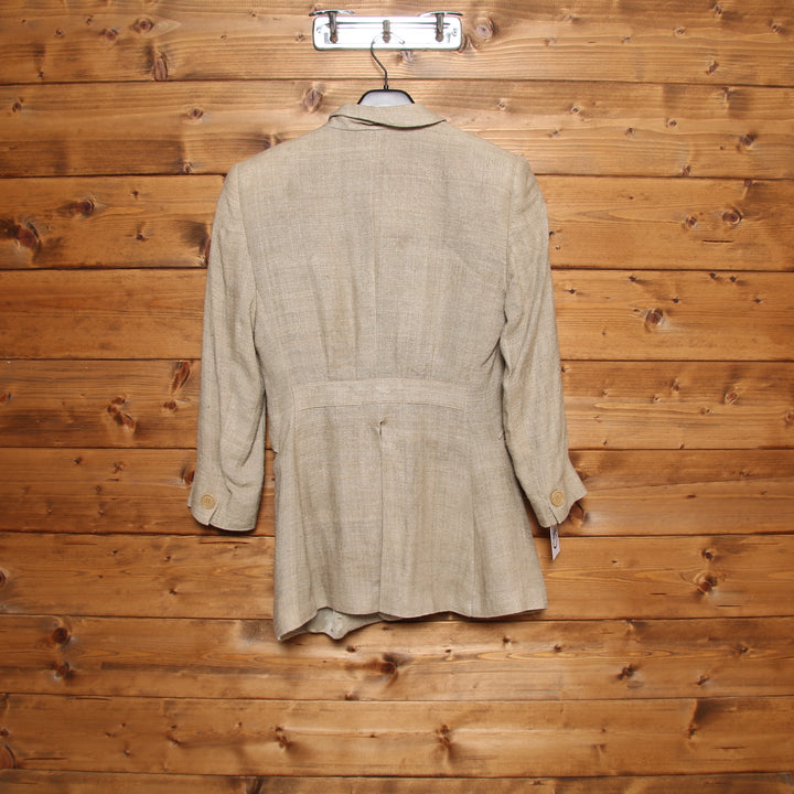 Emporio Armani Giacca Vintage Beige Taglia 40 Donna