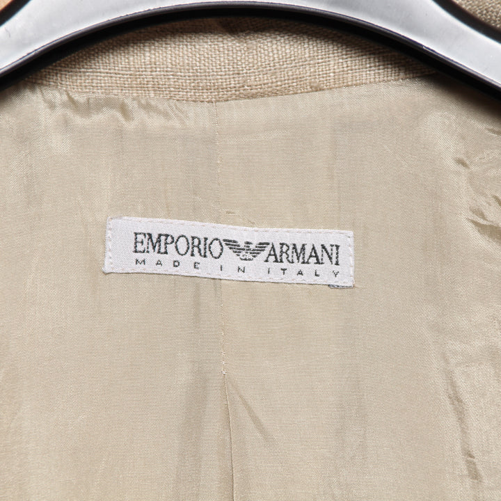 Emporio Armani Giacca Vintage Beige Taglia 40 Donna