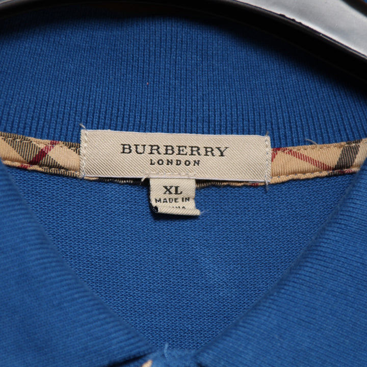 Burberry Polo Blu Taglia XL Uomo