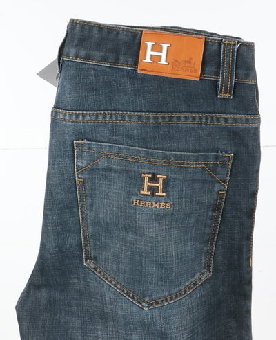 Hermes Paris Jeans Vintage W32 Denim Uomo Vita Alta
