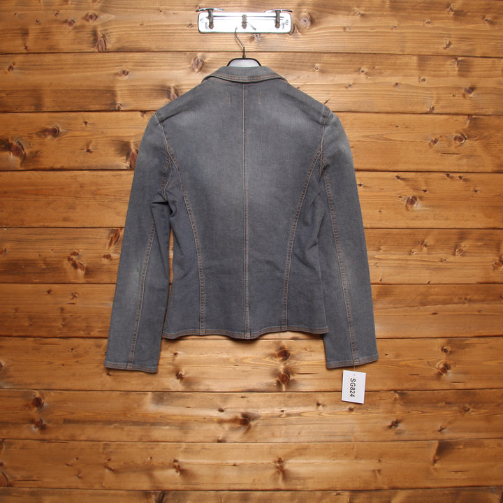 Moschino Jeans Giacca Denim Scuro Taglia 42 Donna