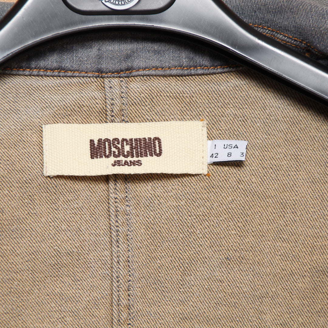 Moschino Jeans Giacca Denim Scuro Taglia 42 Donna