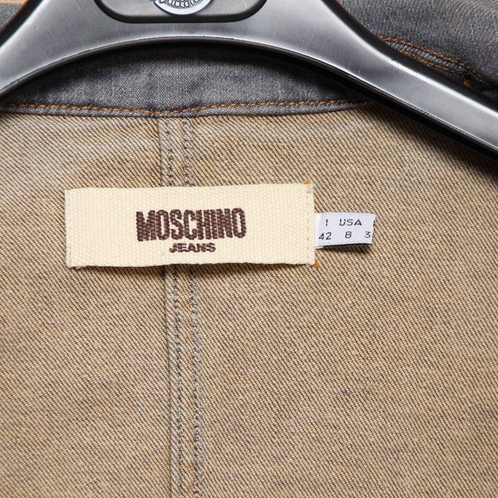Moschino Jeans Giacca Denim Scuro Taglia 42 Donna