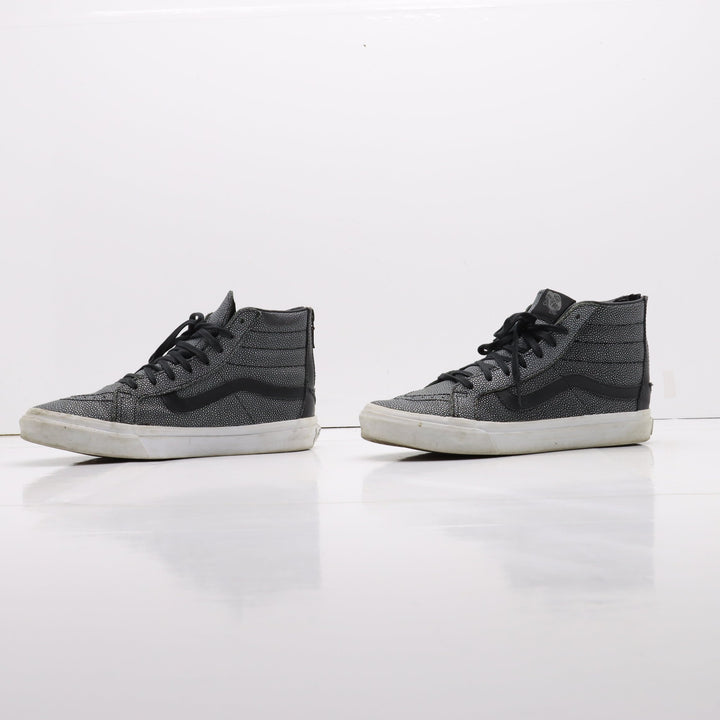 Vans Sk8-Hi Alte Argento e Nero a Fantasia Eur 37 Unisex