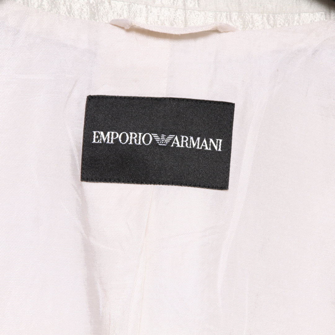 Emporio Armani Giacca Smoking Bianco Latte Taglia 46 Donna