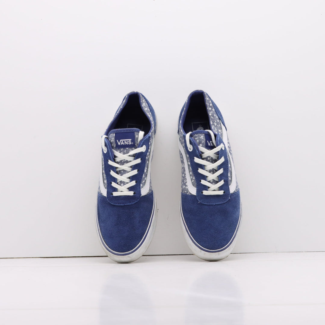 Vans Old Skool Basse Blu Navy a Fiori Eur 38.5 Donna