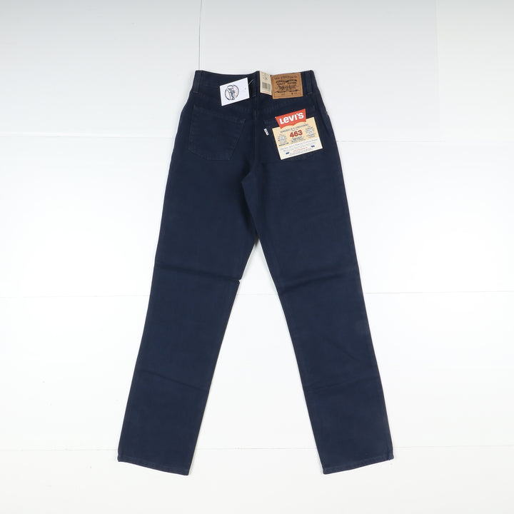 Levi's 463 Canvas Mom Fit Jeans W29 L32 Blu Donna Vita Alta Dead Stock W/Tags