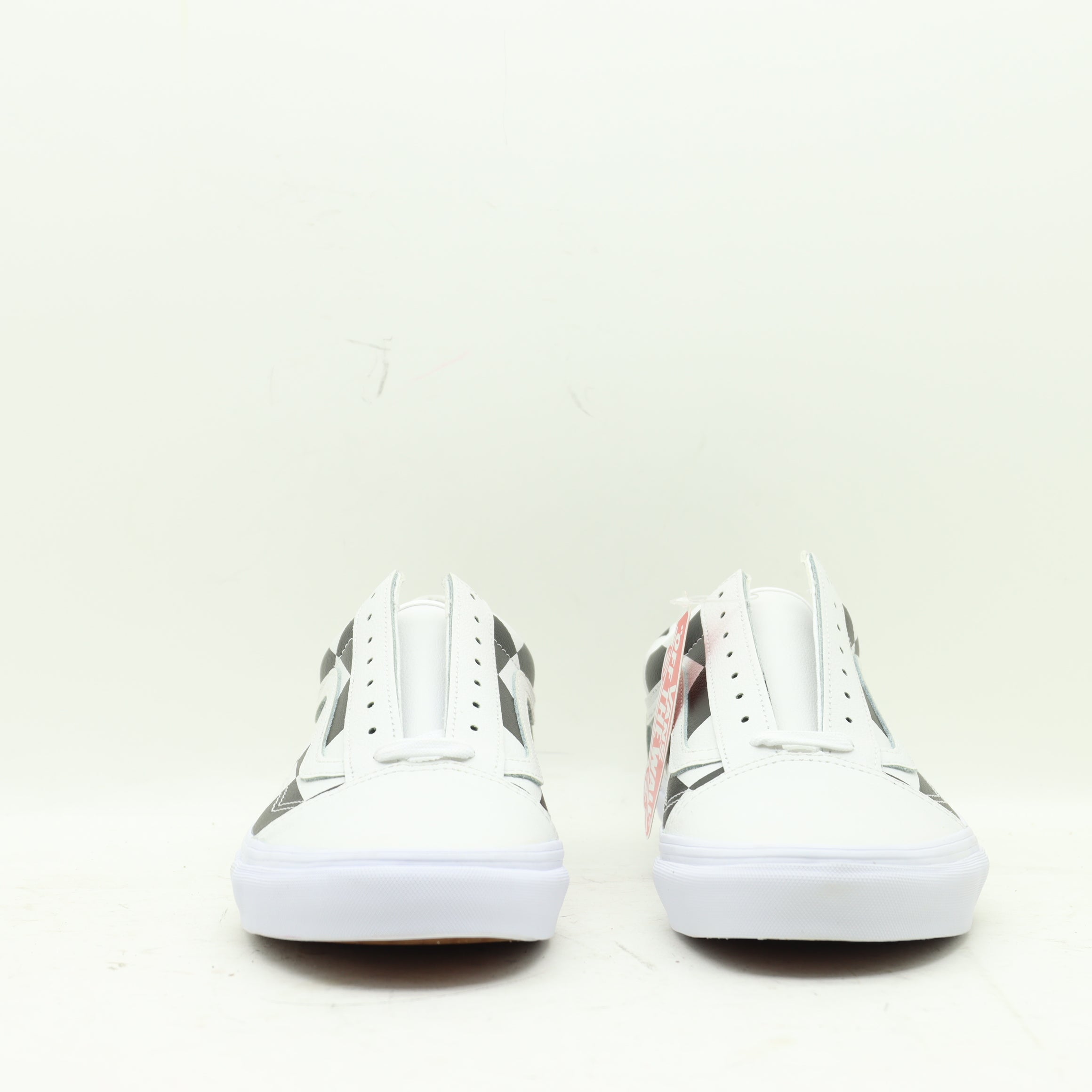 Vans Old Skool Basse Bianche e Nere a Scacchi Eur 44 Unisex w Tags Vintage Clothing Shop