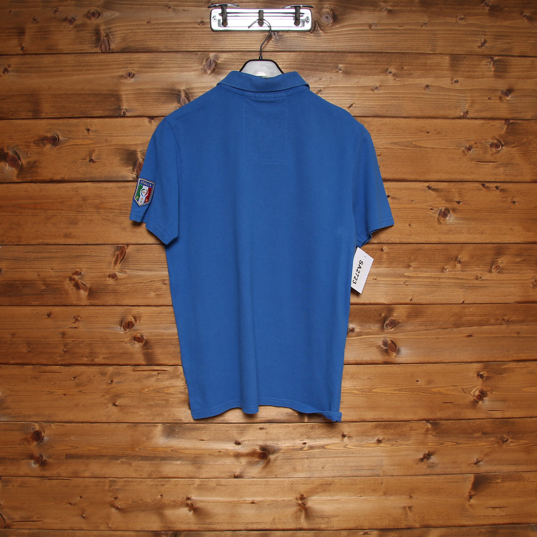 Puma Italia Europei 1968 Polo Vintage Blu Taglia S Uomo
