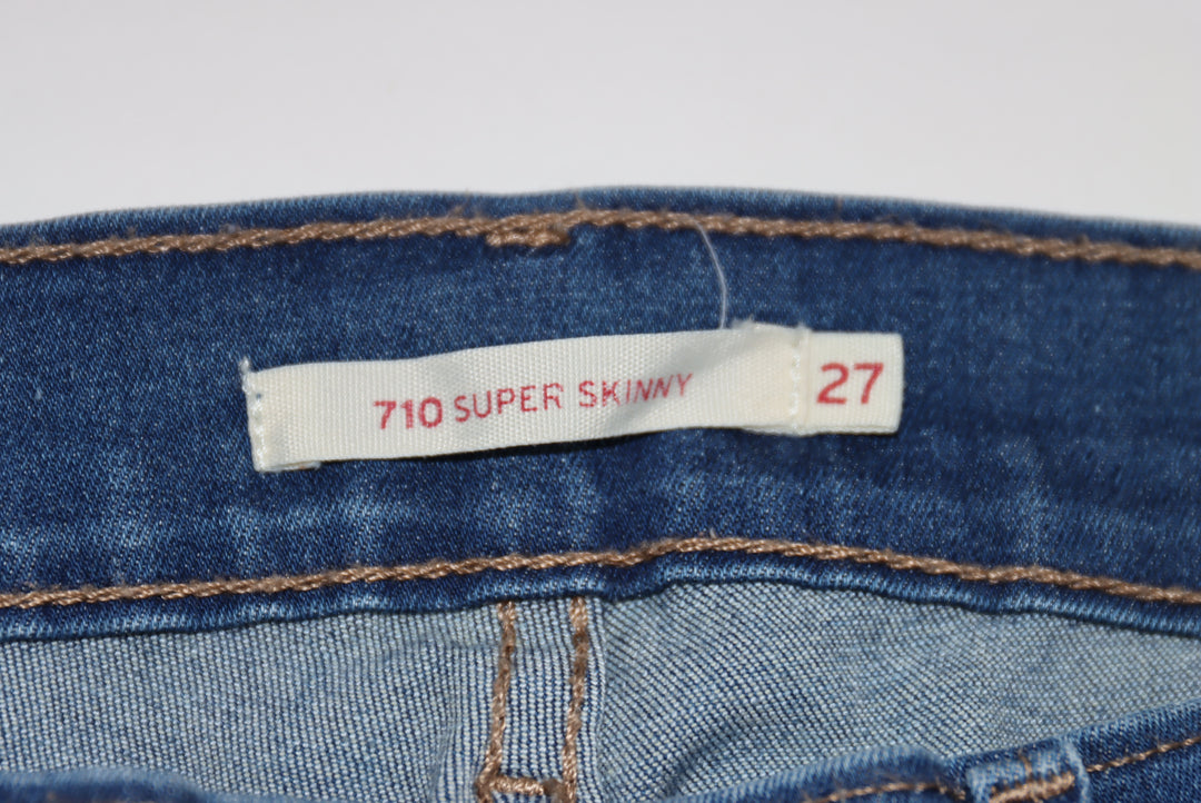 Levi's 710 Super Skinny Jeans Denim W27 Donna