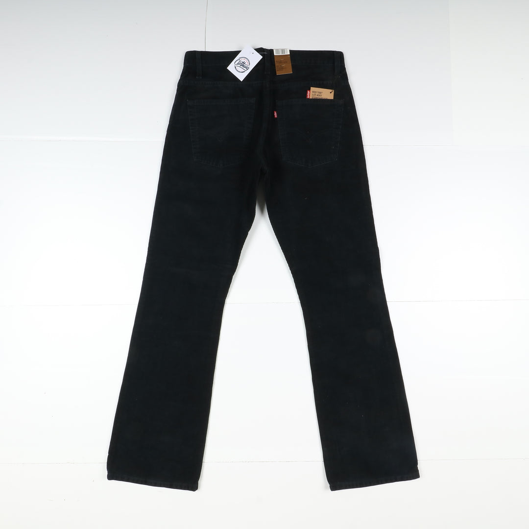 Levi's 507 Bootcut Jeans in Velluto W33 L34 Nero Unisex Vita Alta Dead Stock W/Tags