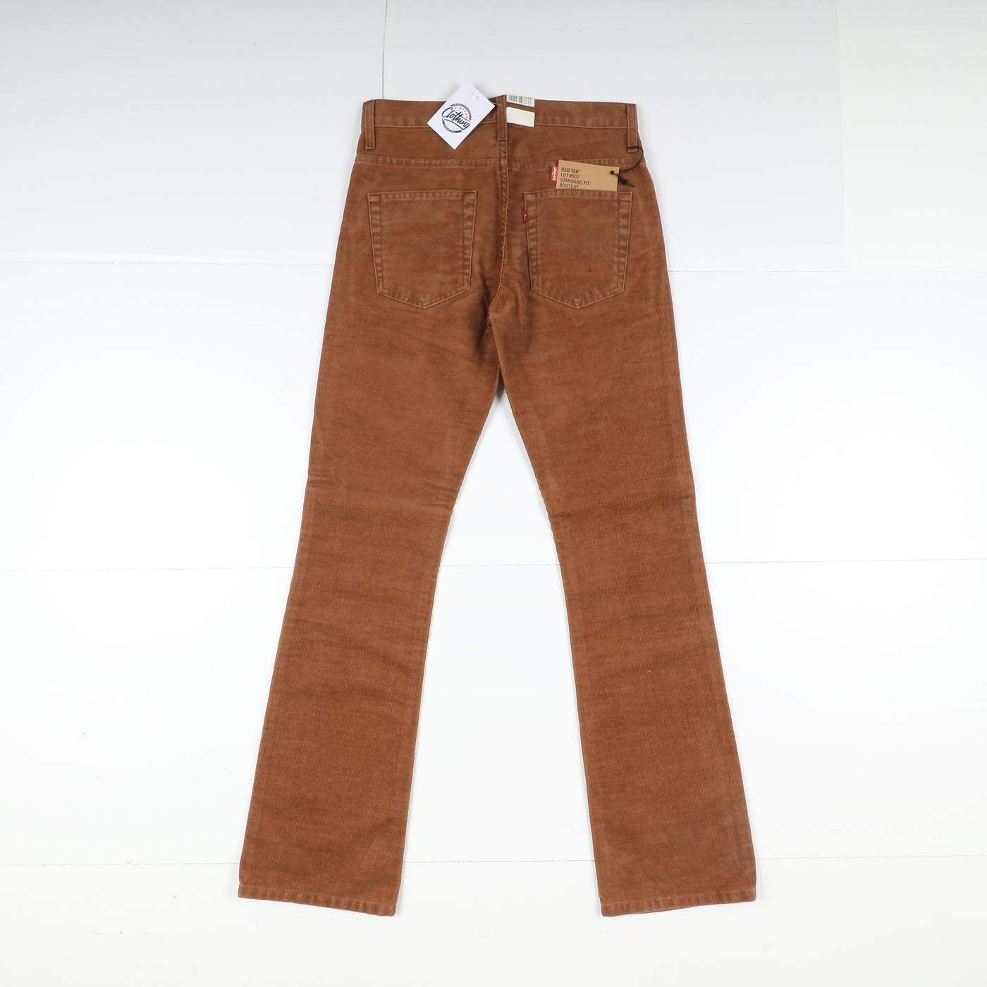 Levi's 507 Bootcut Jeans in Velluto W31 L34 Rame Unisex Vita Alta Dead Stock W/Tags