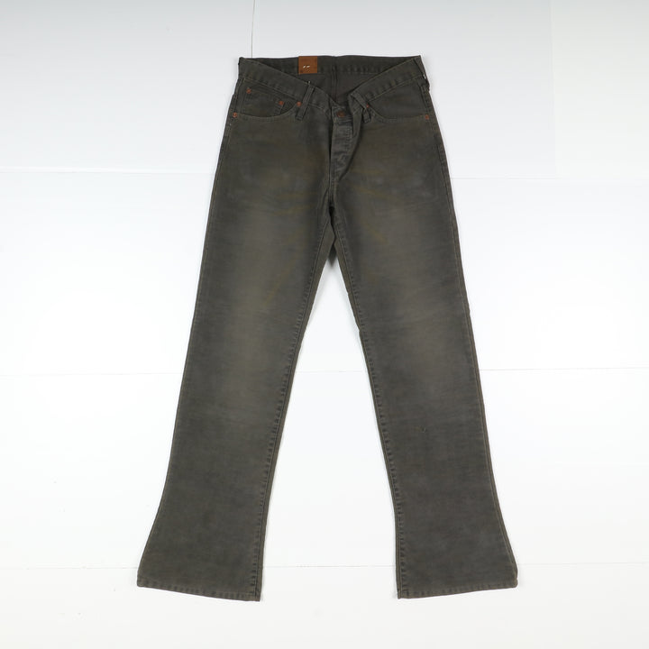 Levi's 518 Shoecut Low Rise Bootcut Jeans in Velluto W33 L34 Verde Unisex Vita Bassa Dead Stock W/Tags