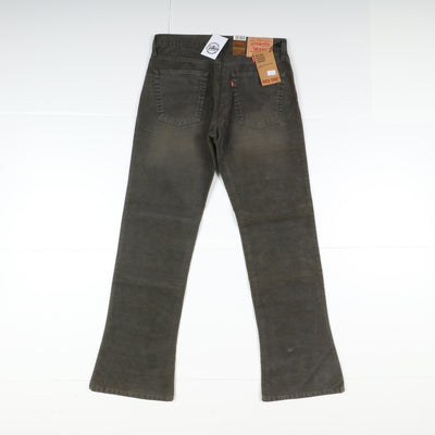 Levi's 518 Shoecut Low Rise Bootcut Jeans W34 L34 Verde Unisex Vita Bassa Dead Stock W/Tags