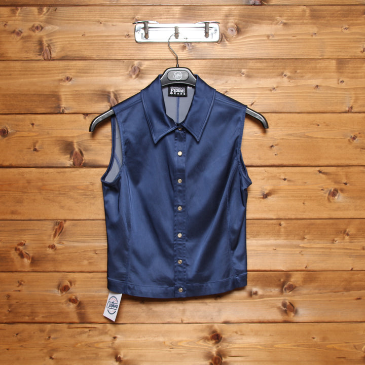 Gianfranco Ferrè Jeans Gilet Blu Taglia M Donna
