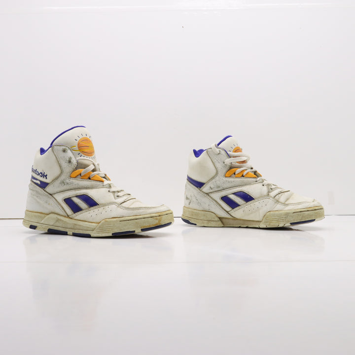 Reebok Stuff Hi Basketball Vintage Alte Bianco e Blu Eur 40 Unisex