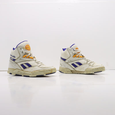 Reebok Stuff Hi Basketball Vintage Alte Bianco e Blu Eur 40 Unisex