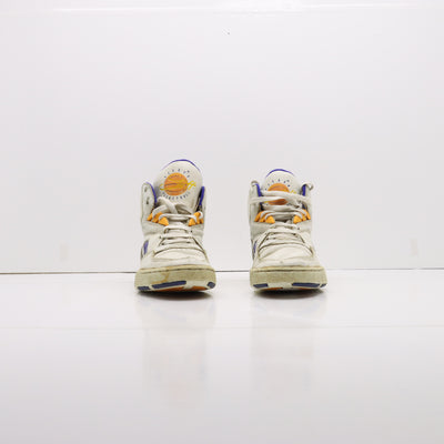 Reebok Stuff Hi Basketball Vintage Alte Bianco e Blu Eur 40 Unisex