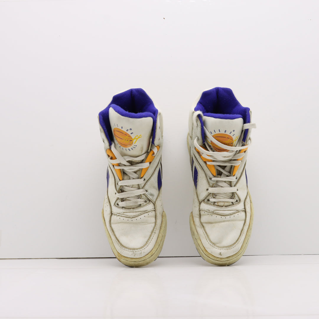 Reebok Stuff Hi Basketball Vintage Alte Bianco e Blu Eur 40 Unisex