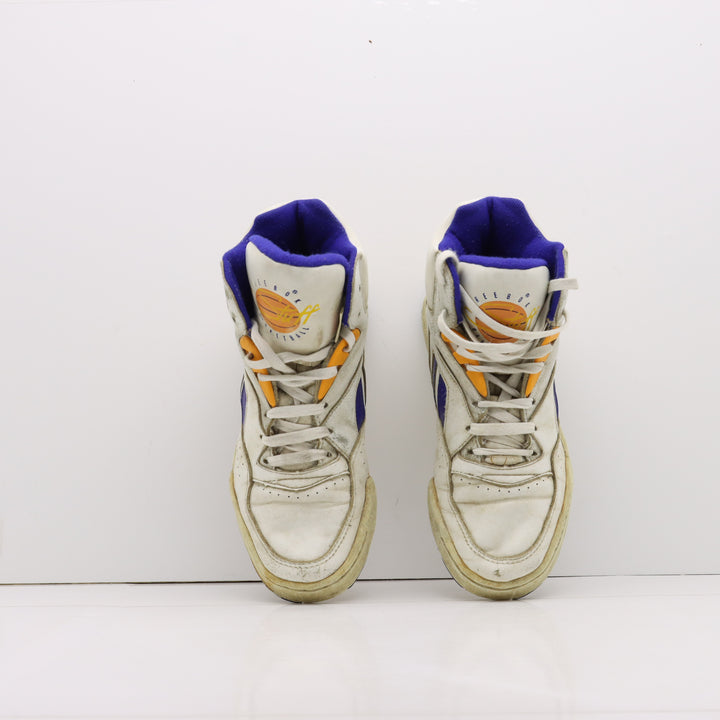Reebok Stuff Hi Basketball Vintage Alte Bianco e Blu Eur 40 Unisex