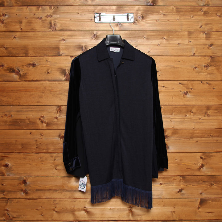 Gianfranco Ferré Cardigan Vintage Blu Taglia 44 Donna