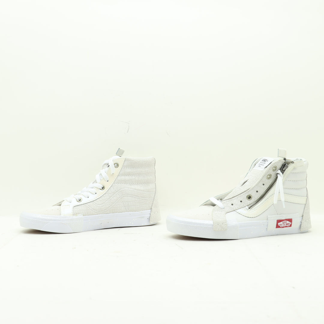 Vans Sk8-Hi Reissue Ca Alte Bianche con Glitter Eur 38 Unisex w/Tags