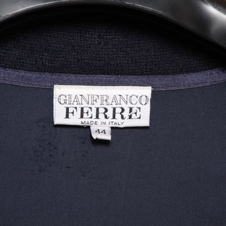 Gianfranco Ferré Cardigan Vintage Blu Taglia 44 Donna