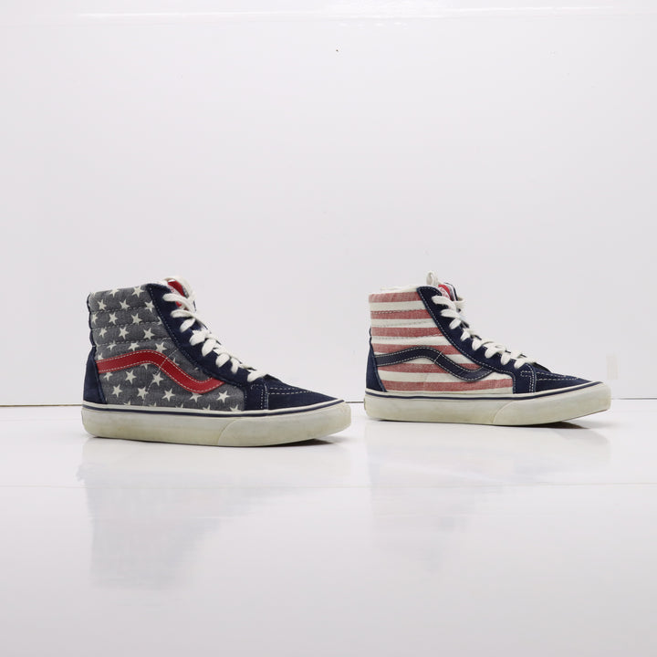 Vans Vandoren Sk8-Hi Alte Bianco Blu Rosso Eur 36 Unisex