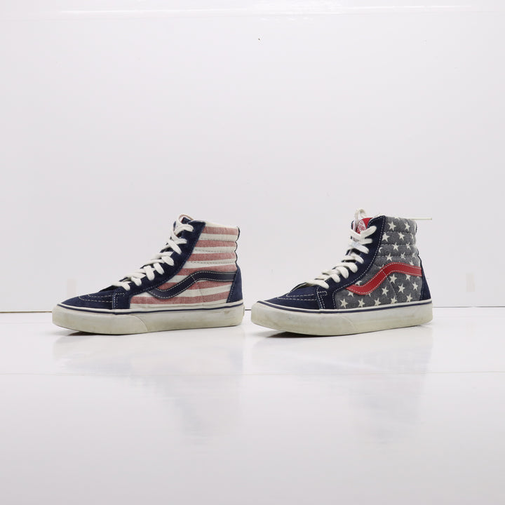 Vans Vandoren Sk8-Hi Alte Bianco Blu Rosso Eur 36 Unisex