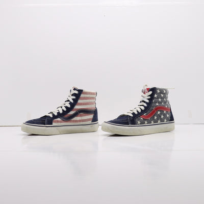 Vans Vandoren Sk8-Hi Alte Bianco Blu Rosso Eur 36 Unisex