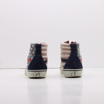 Vans Vandoren Sk8-Hi Alte Bianco Blu Rosso Eur 36 Unisex