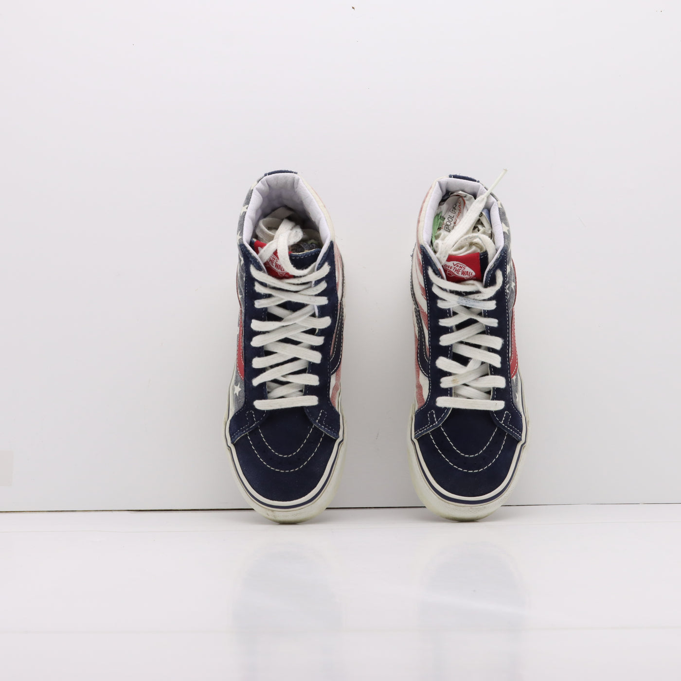 Vans Vandoren Sk8-Hi Alte Bianco Blu Rosso Eur 36 Unisex