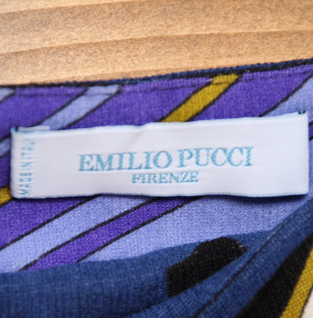 Emilio Pucci Gonna Vintage Multicolore Taglia 42 Donna