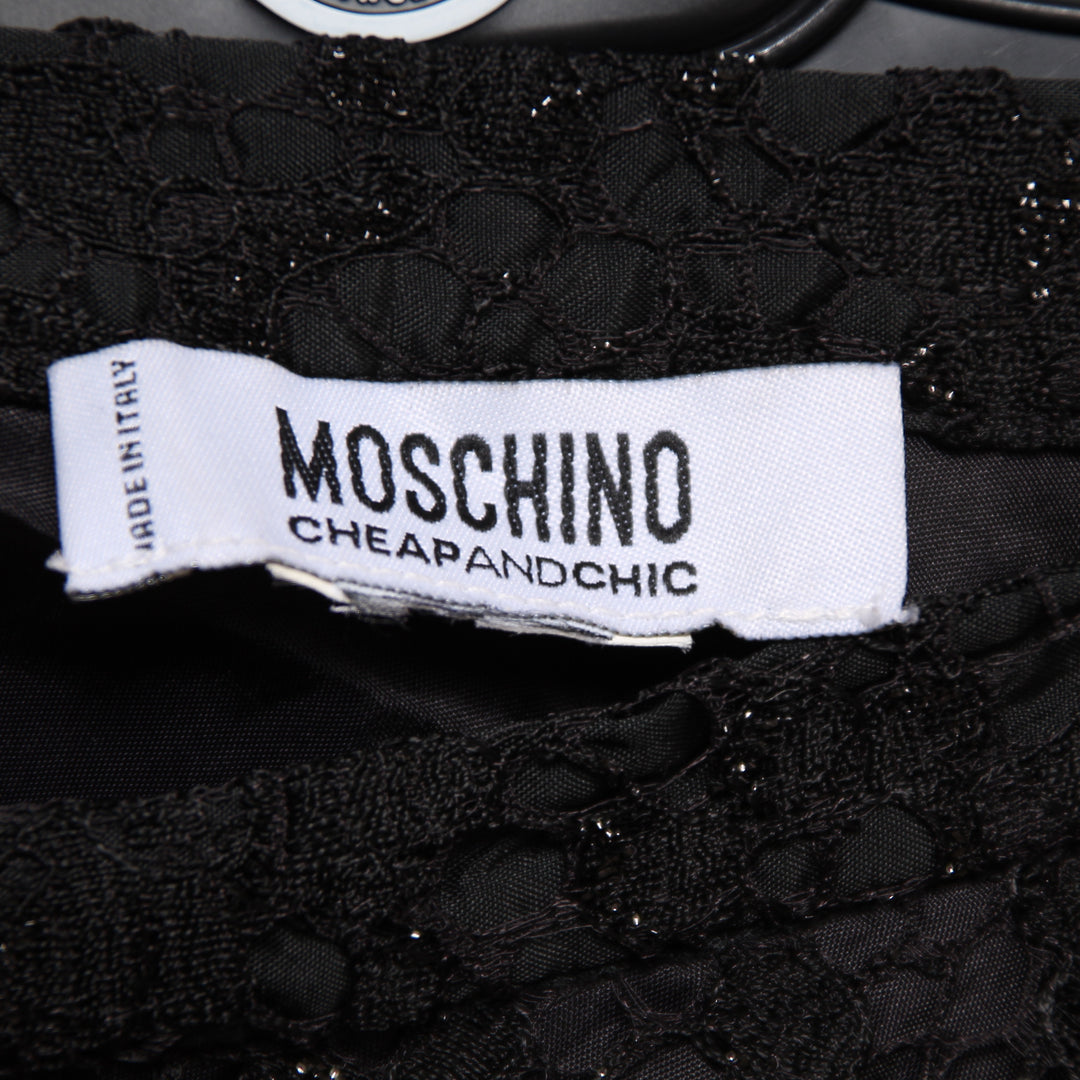 Moschino Cheap and Chic Gonna Vintage Nera Donna