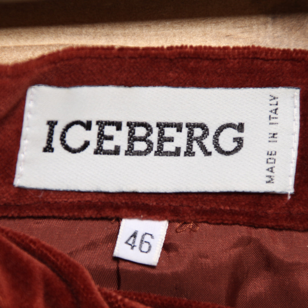 Iceberg Gonna Tubino Vintage 90' Bordeaux Taglia 46 Donna