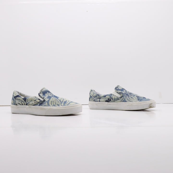 Vans Slip On Basse Blu Jeans Floreale Eur 38 Unisex